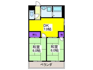 あけぼのマンションの物件間取画像